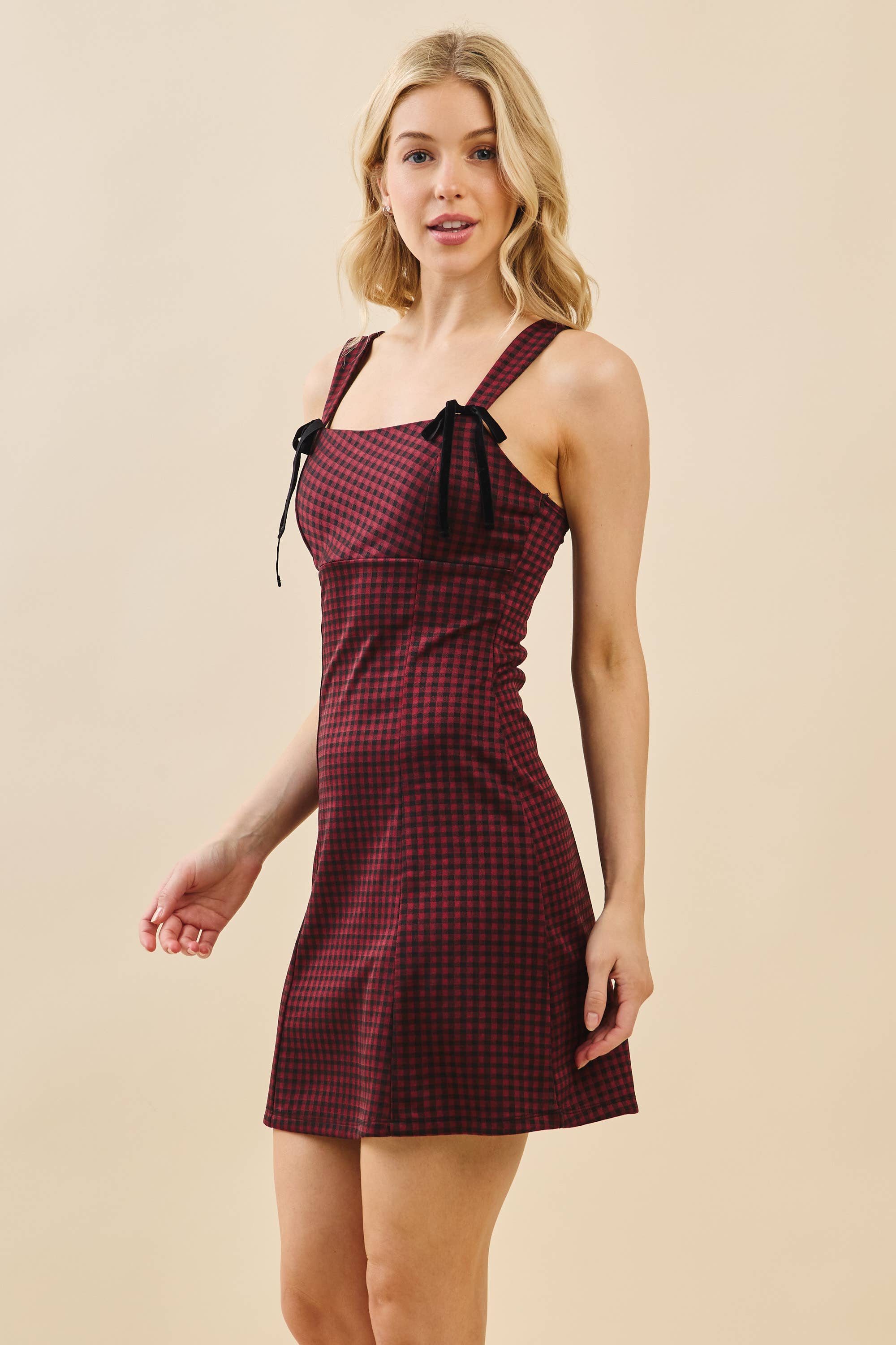 Gingham Mini Dress