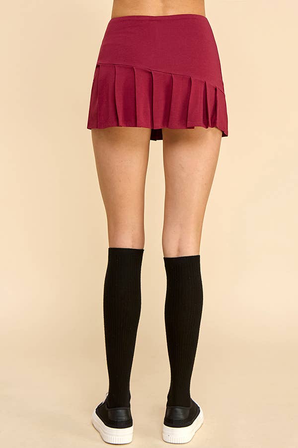 Pleated Skort