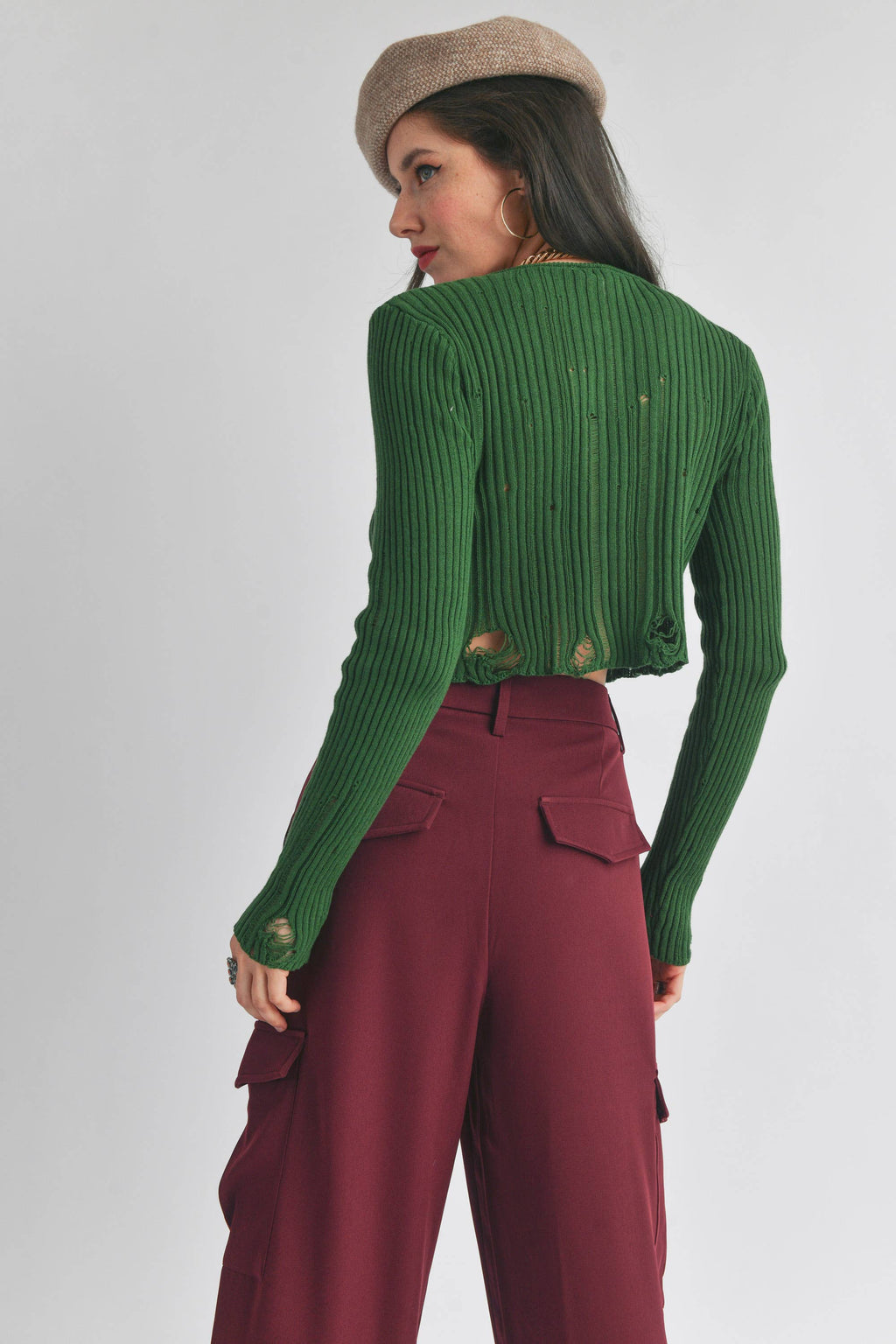 Ribbed Cardican