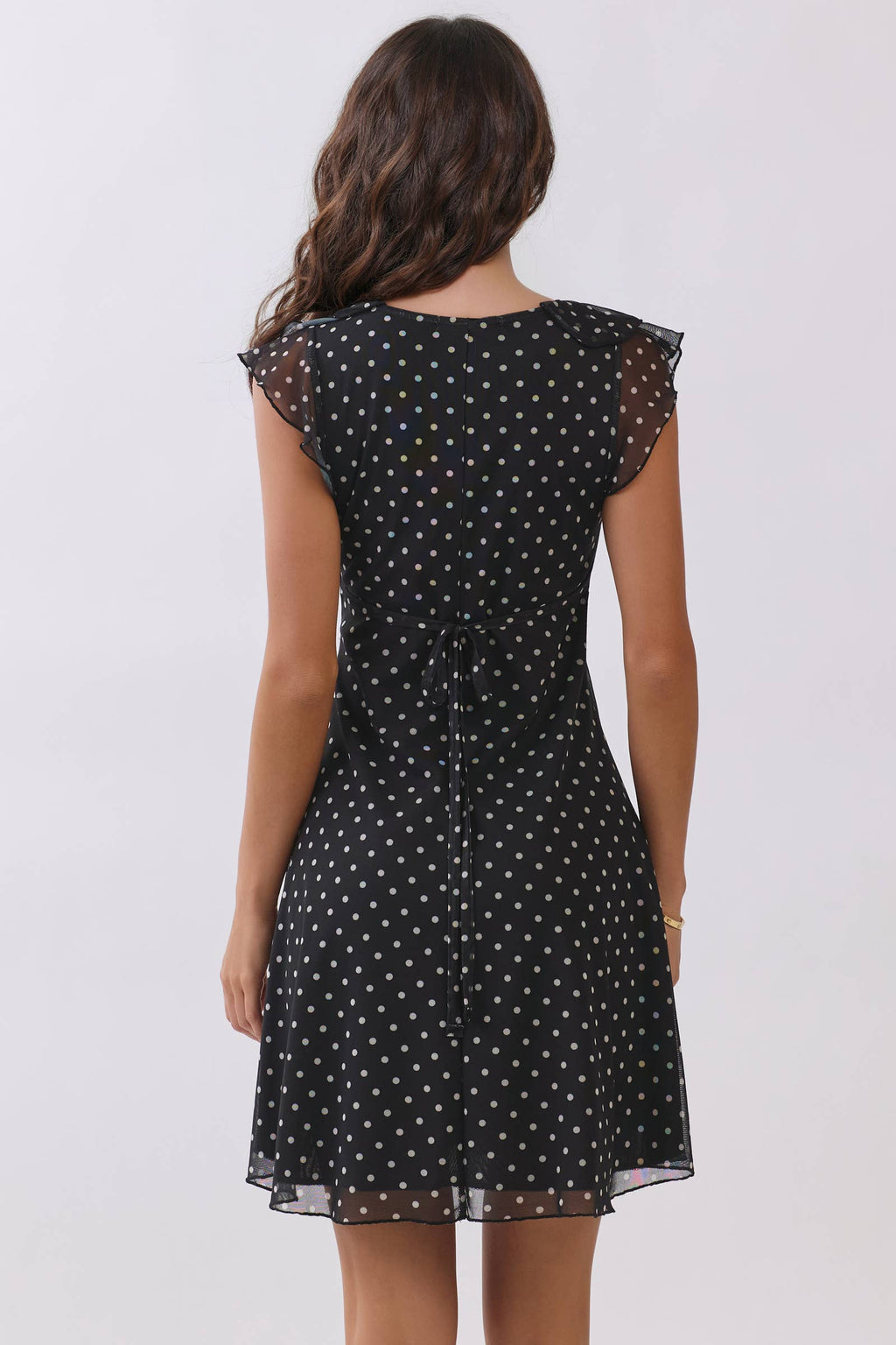 Ruffle Sleeve Dress