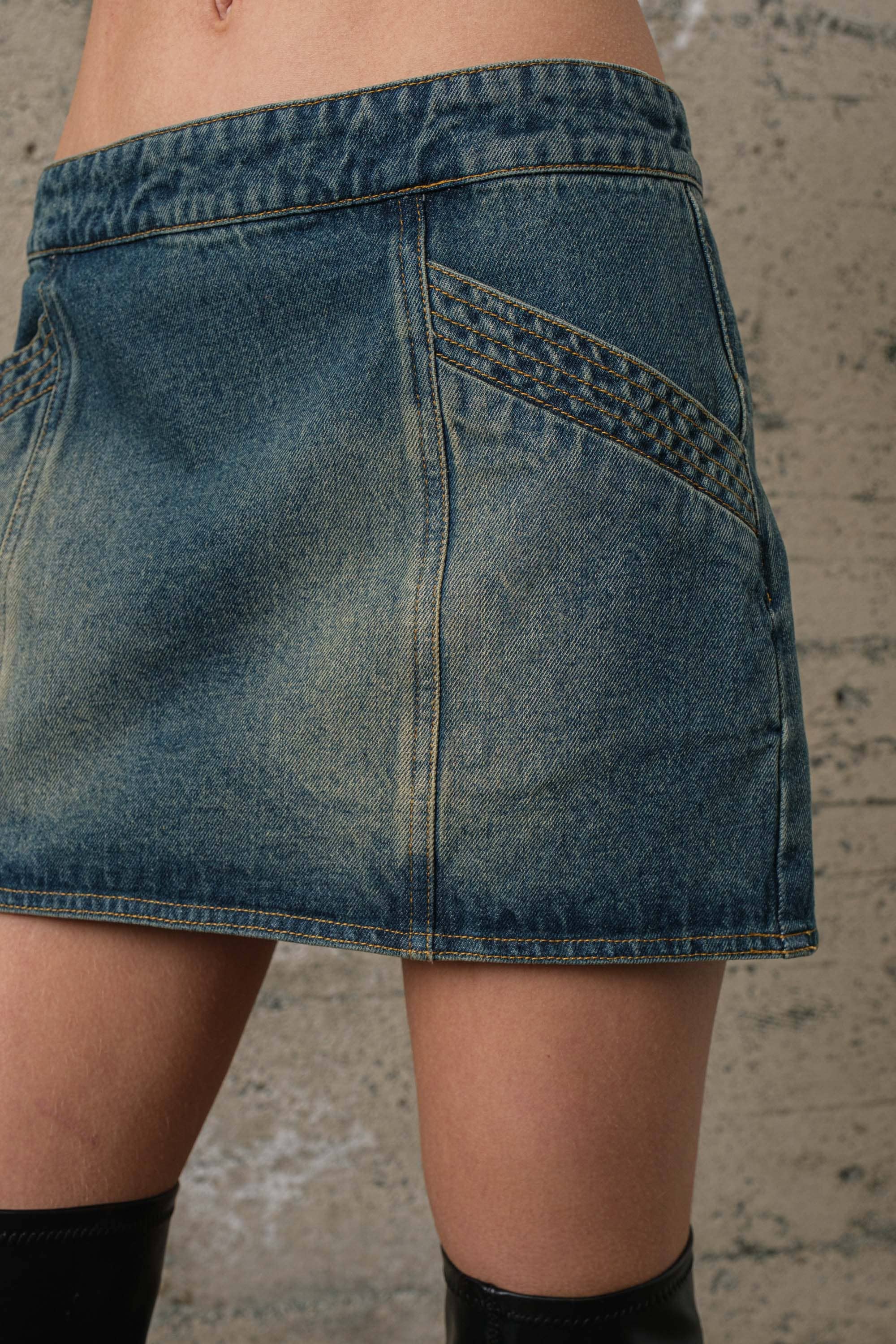 Denim Mini Skirt