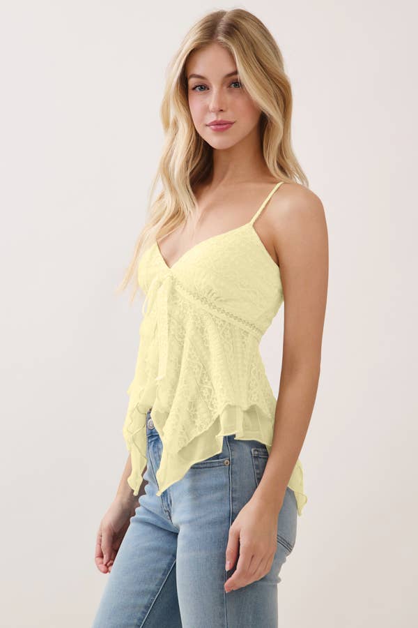 Lace Babydoll Tank