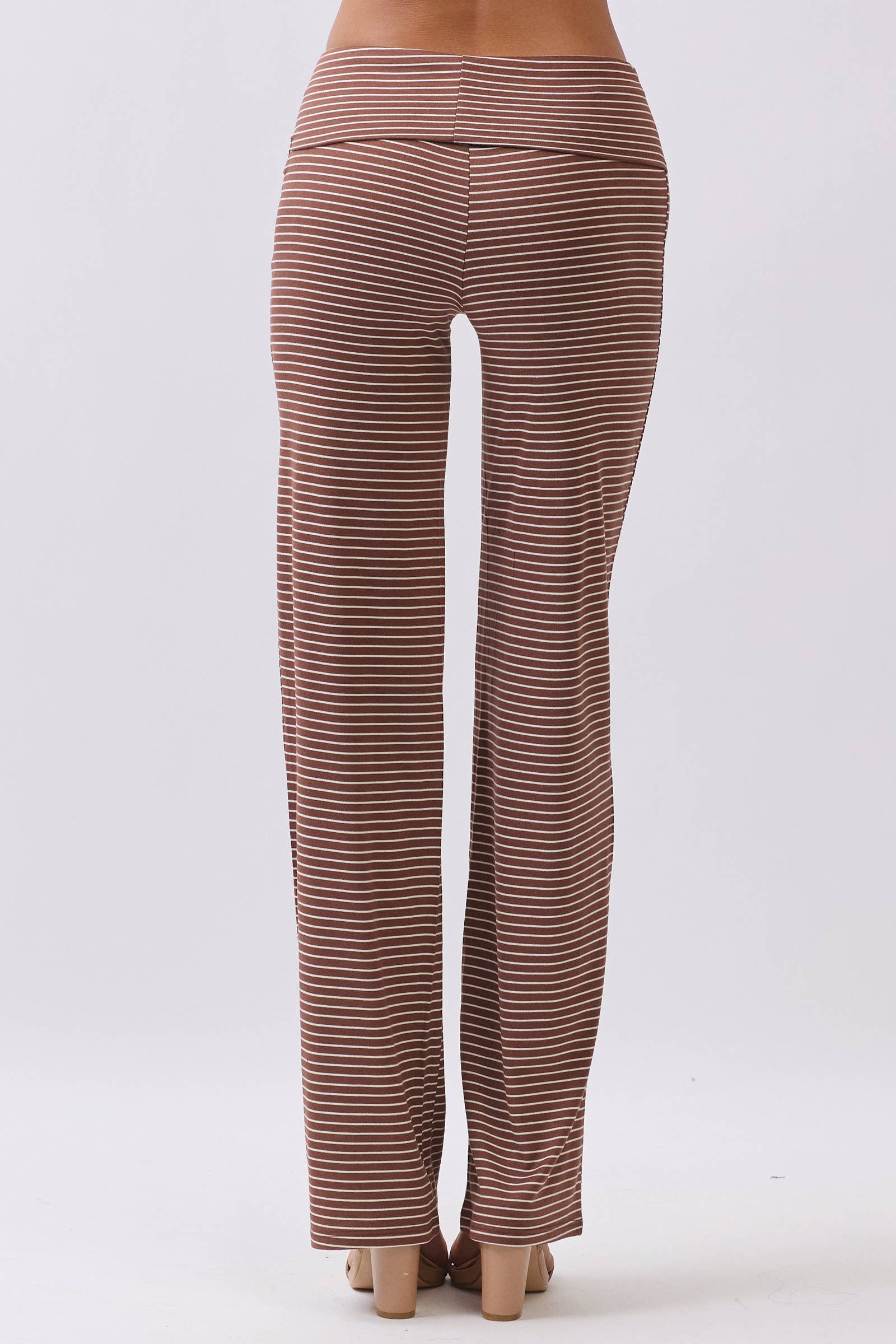 Stripe Fold Over Pants