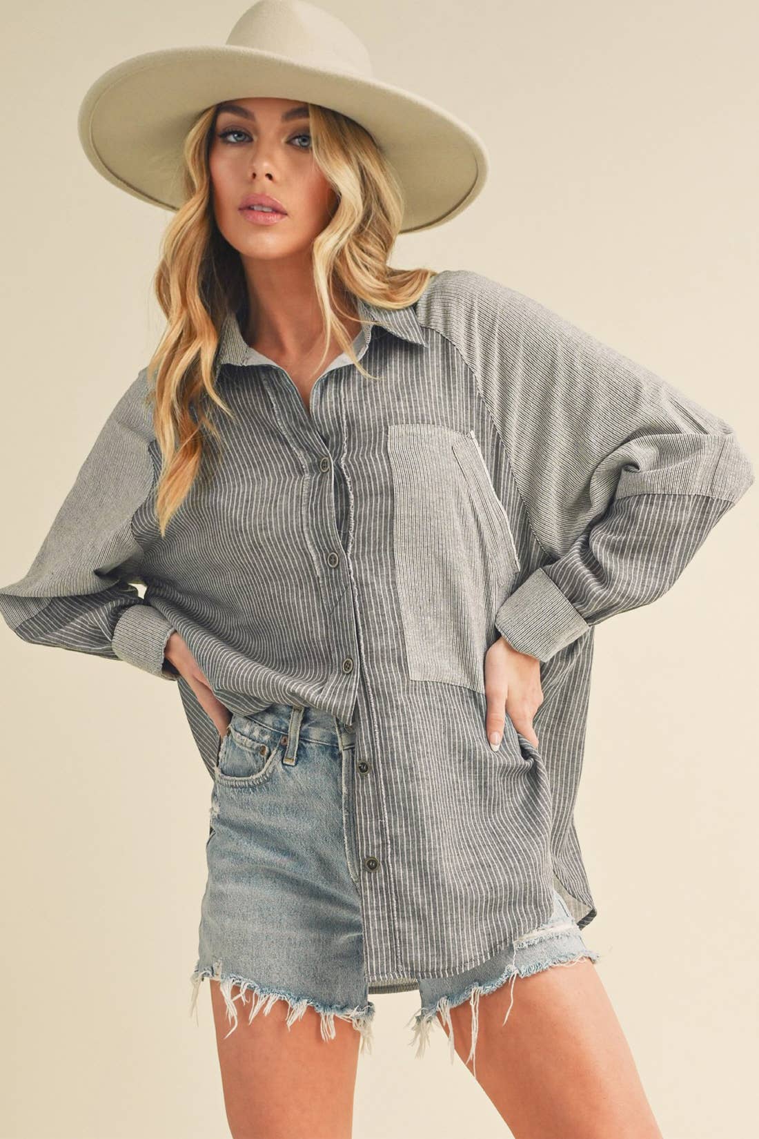Patchwork Button Down