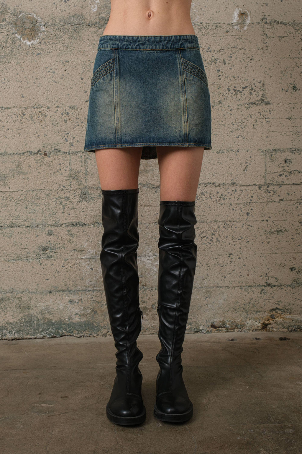 Denim Mini Skirt