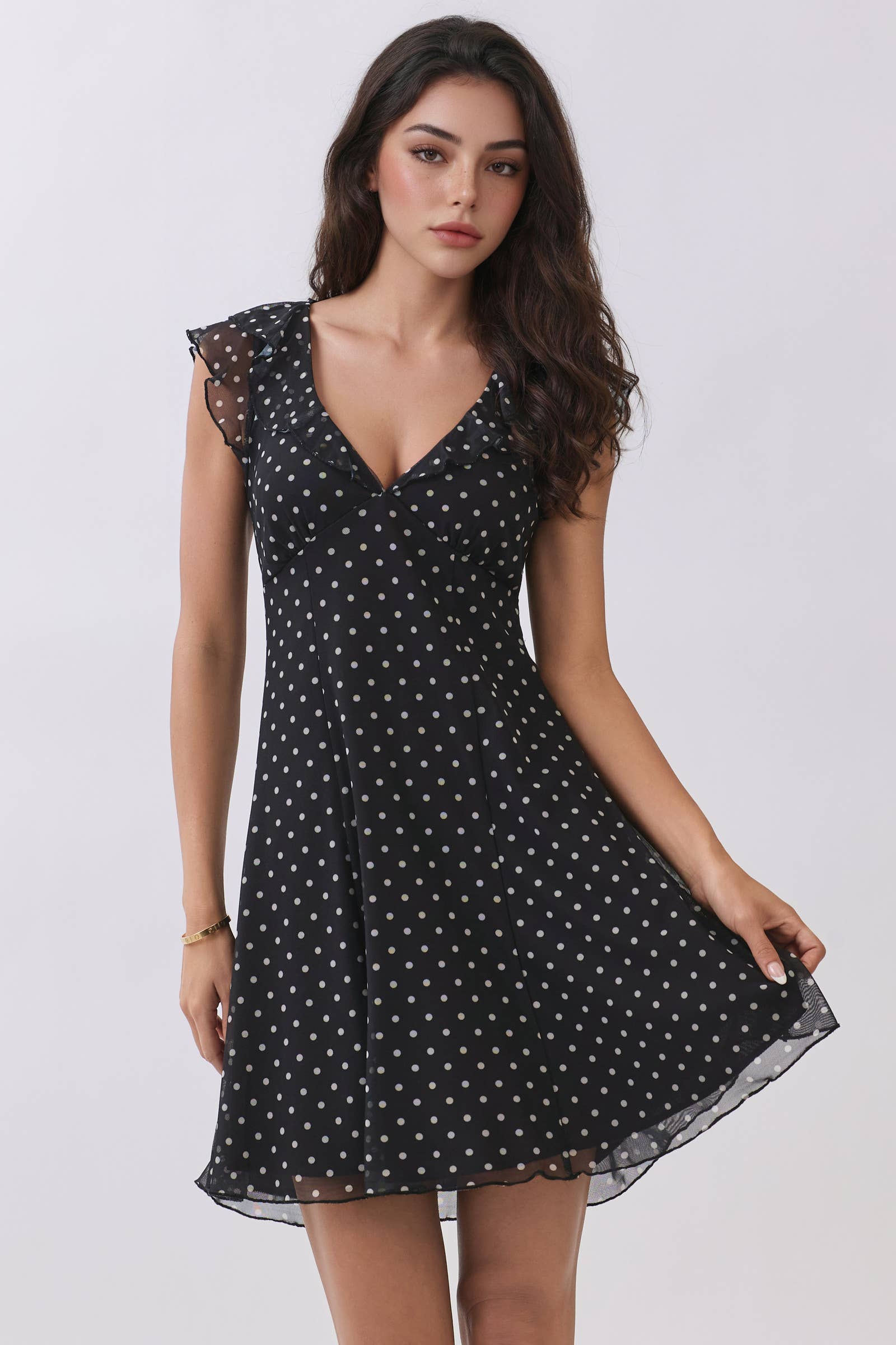 Ruffle Sleeve Dress