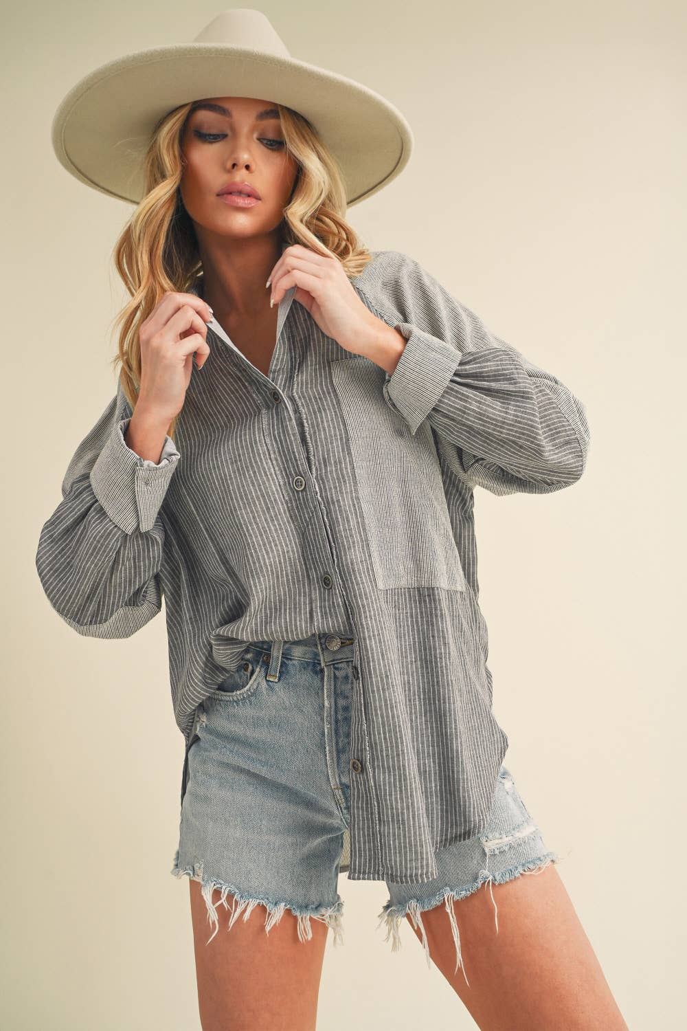 Patchwork Button Down