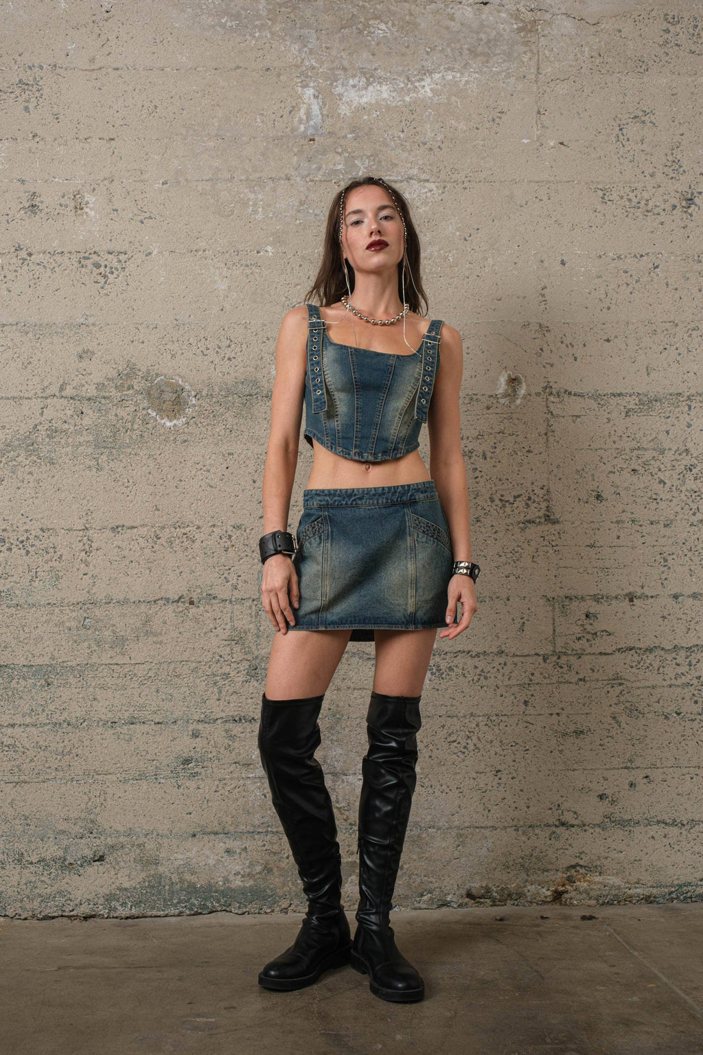 Denim Mini Skirt