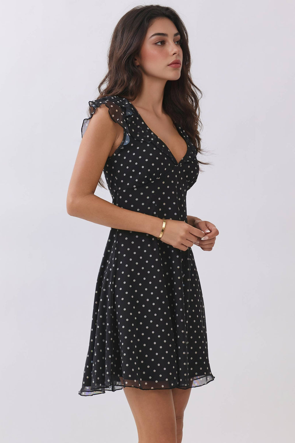 Ruffle Sleeve Dress