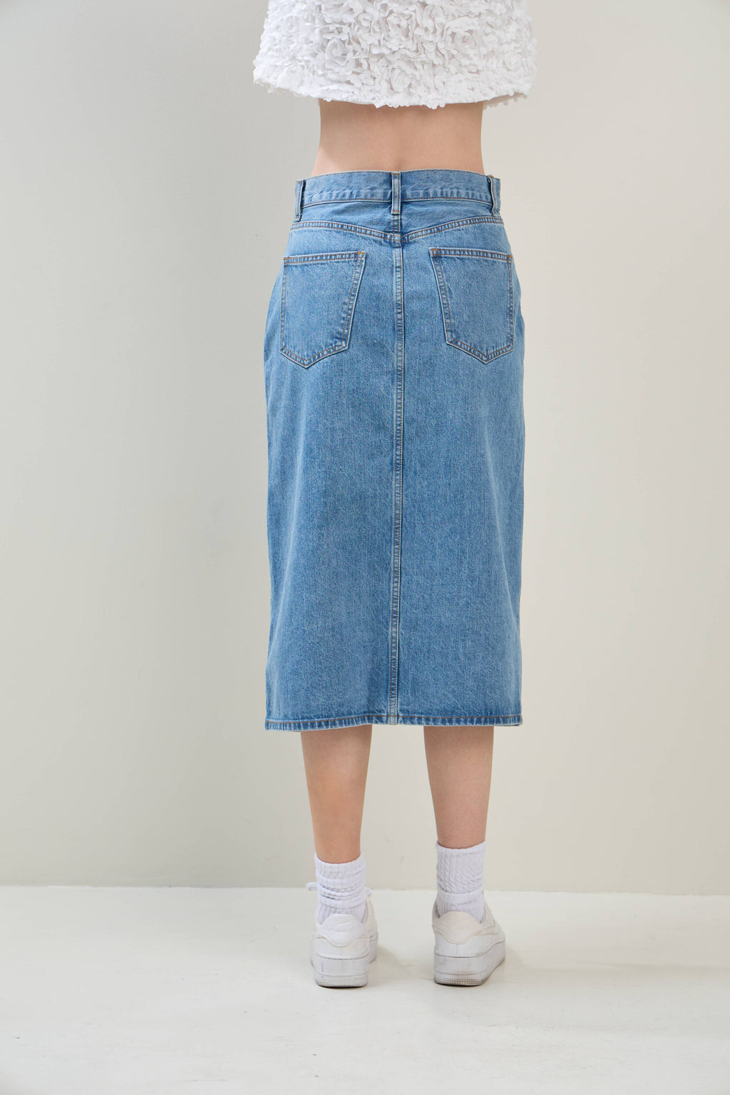 Denim Midi Skirt