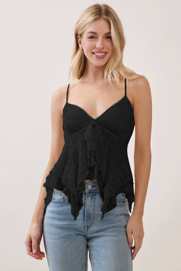 Lace Babydoll Tank