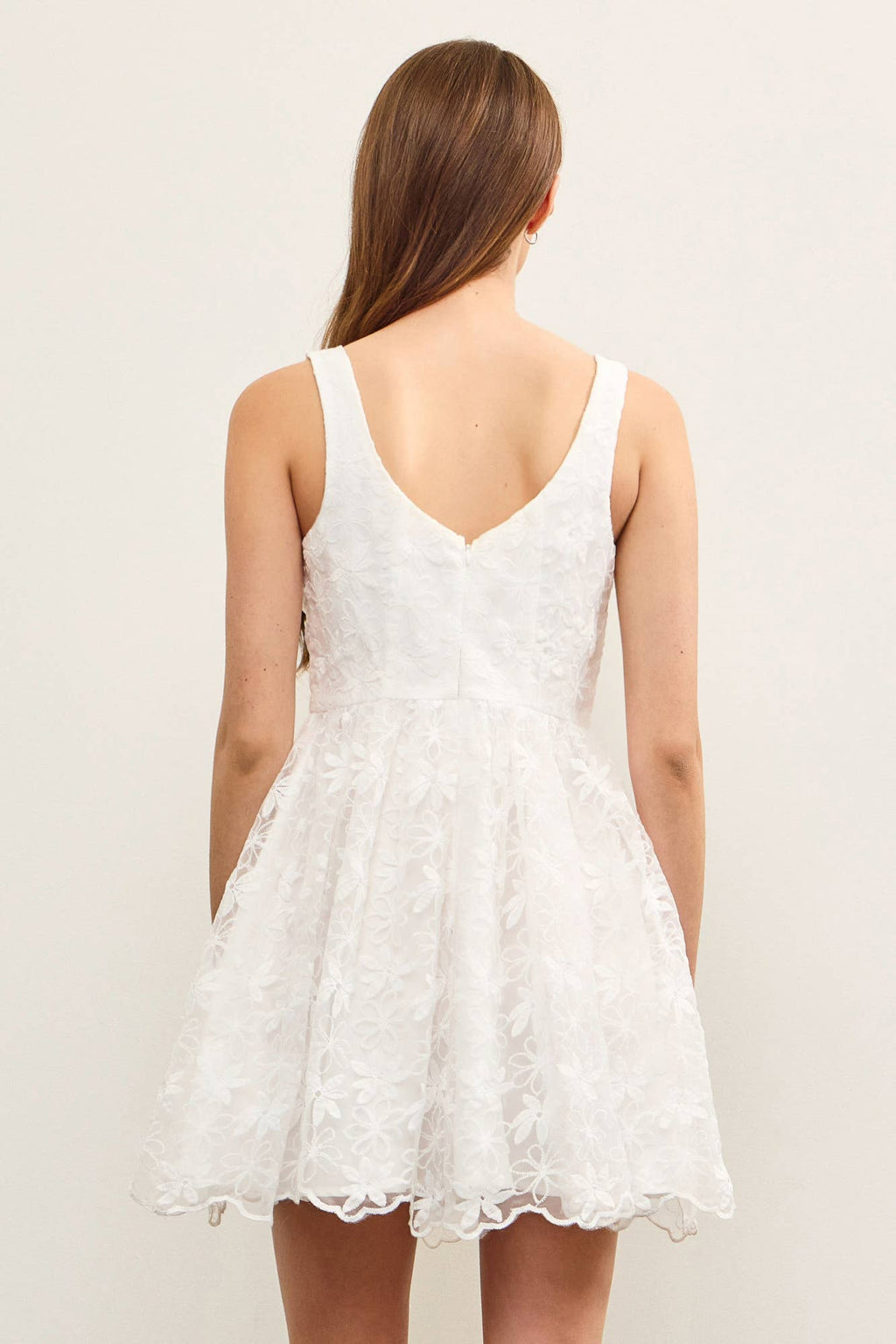 Square Neck Floral Dress