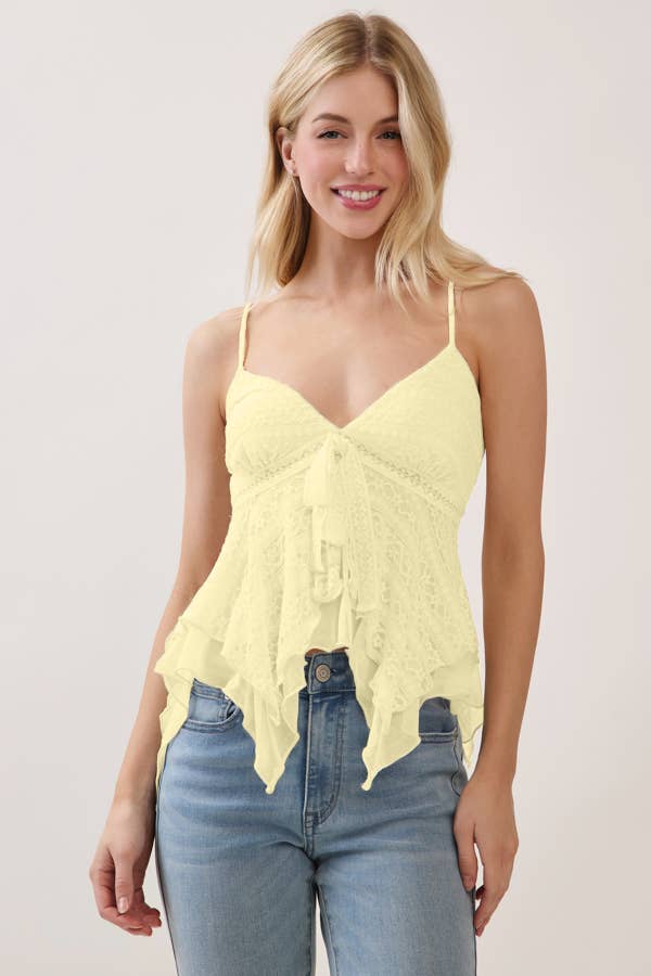 Lace Babydoll Tank