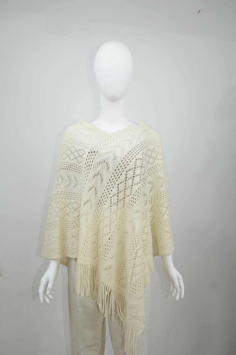 Triangle Knit Poncho