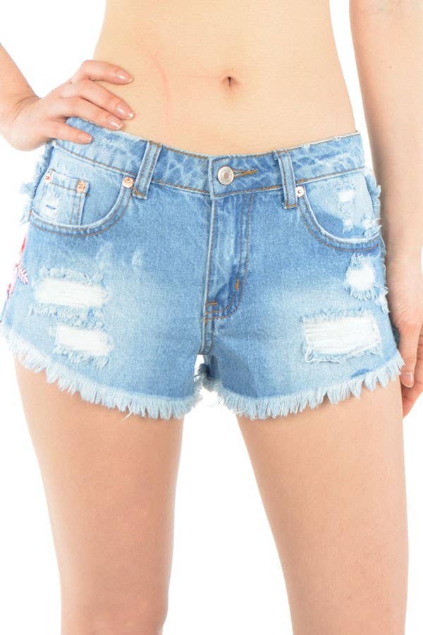 Embroidered  Shorts