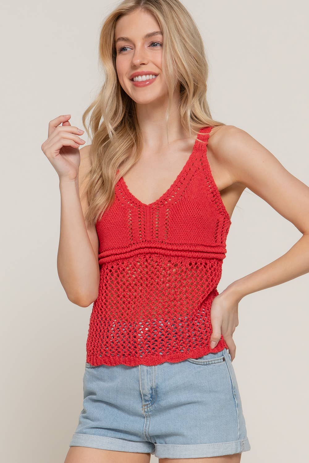 Sleeveless Crochet Top