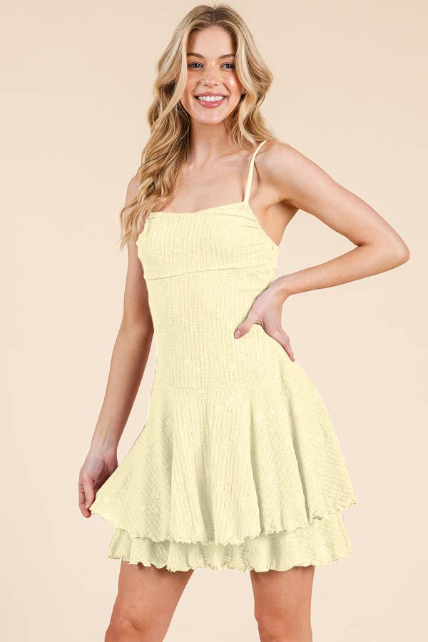 Layered Lace Mini Dress