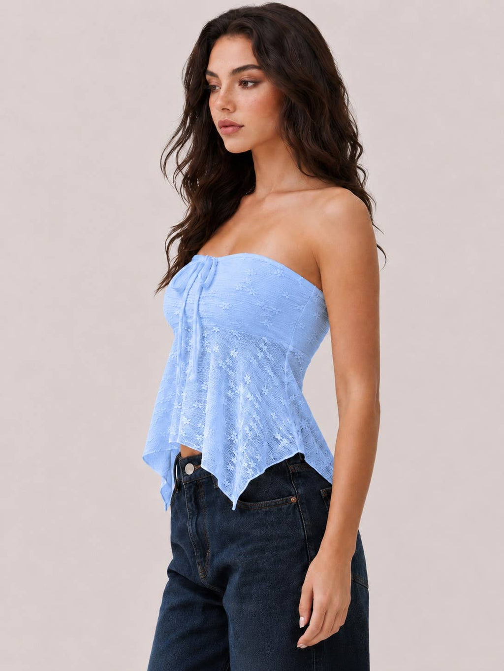 Lace Tube Top