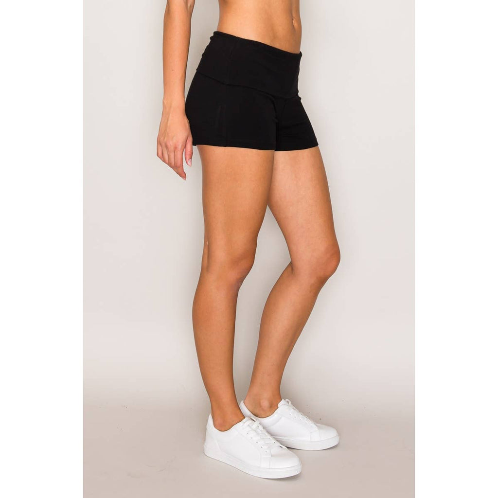 Cotton  Fold Over Shorts