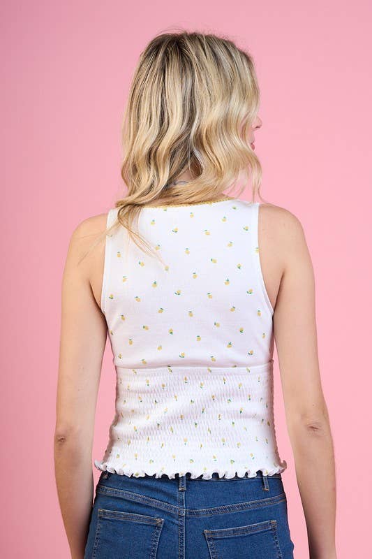Lemon Print Tank