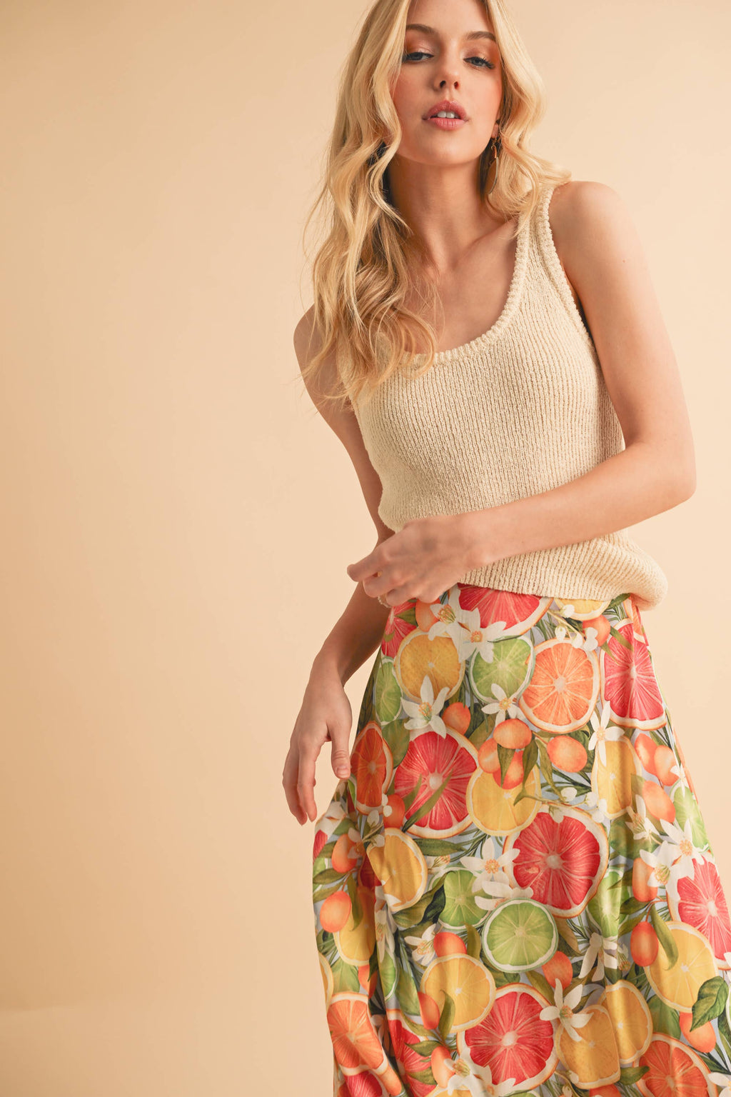 Open Knit Tank Top