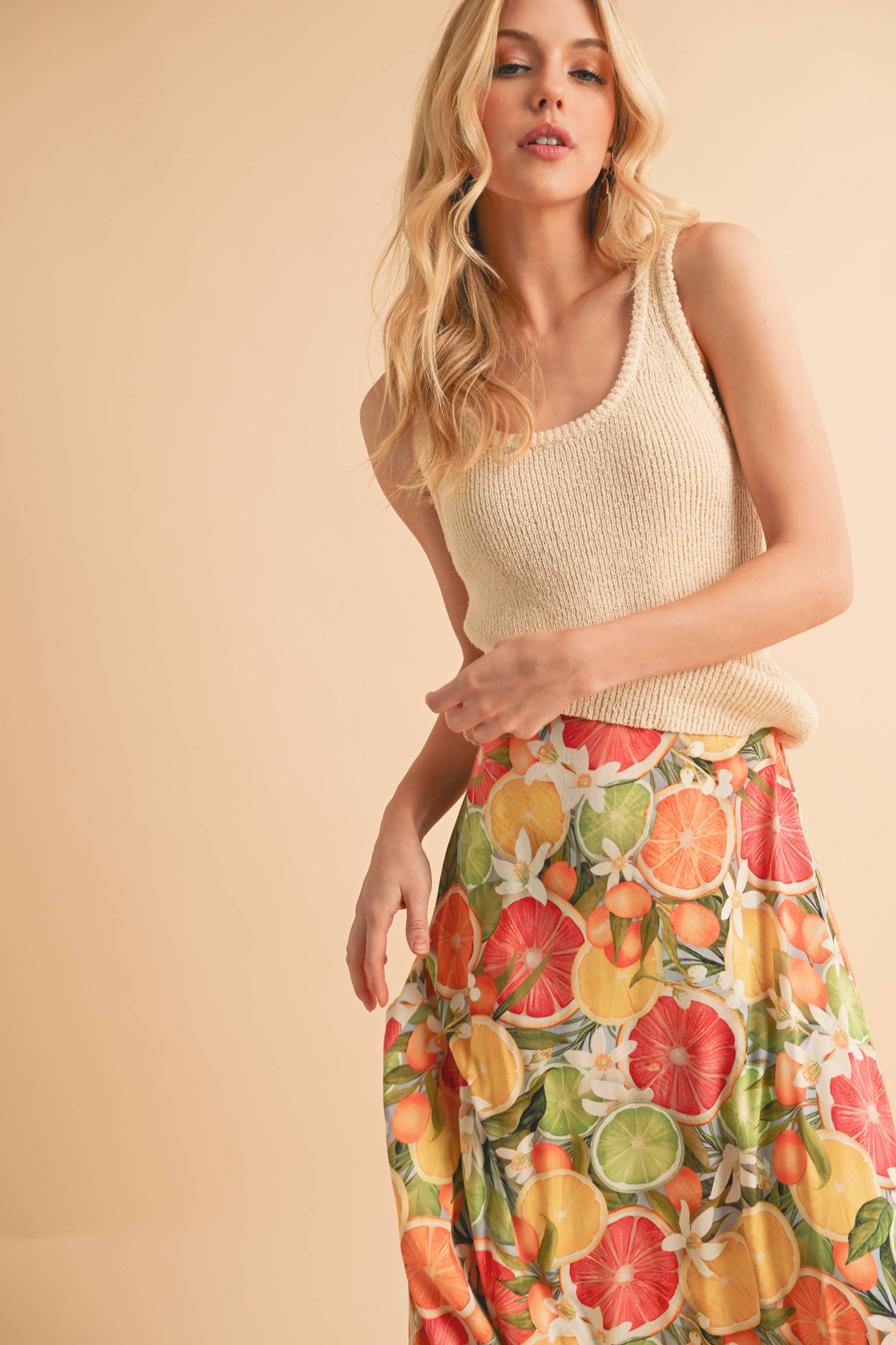 Open Knit Tank Top