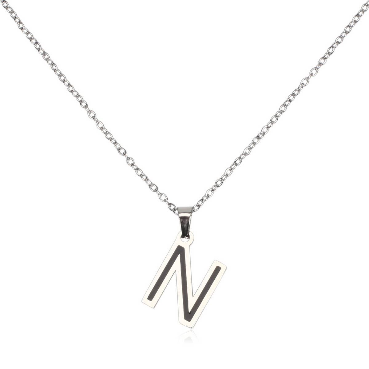 Stainless Initial Necklace