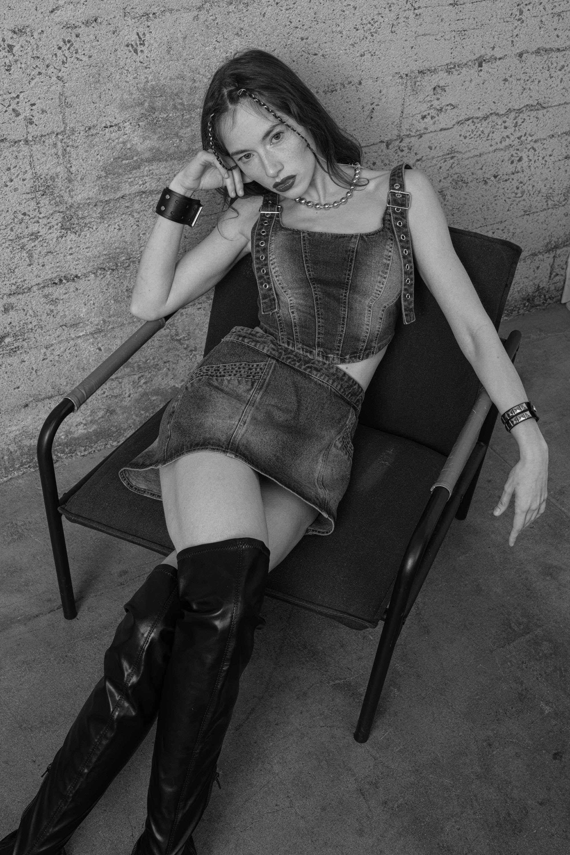 Denim Mini Skirt