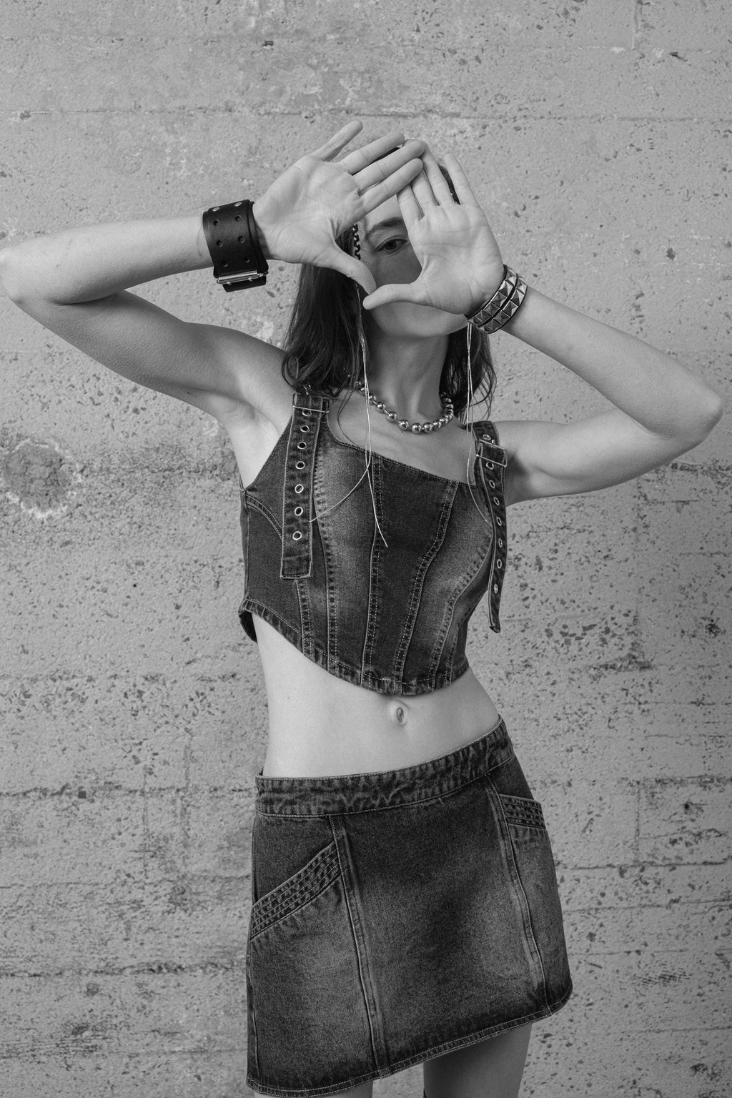 Denim Mini Skirt
