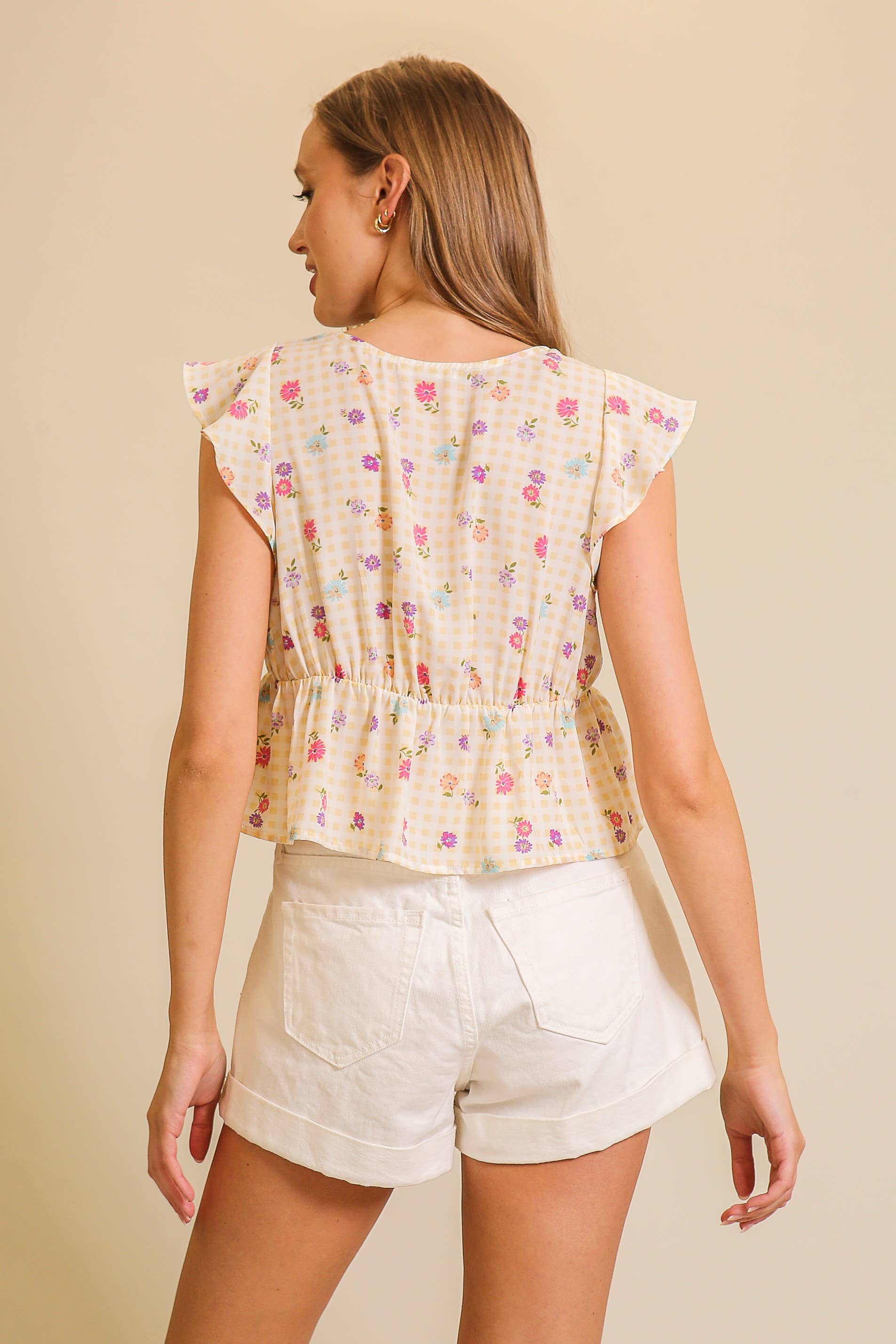 Printed Babydoll Top