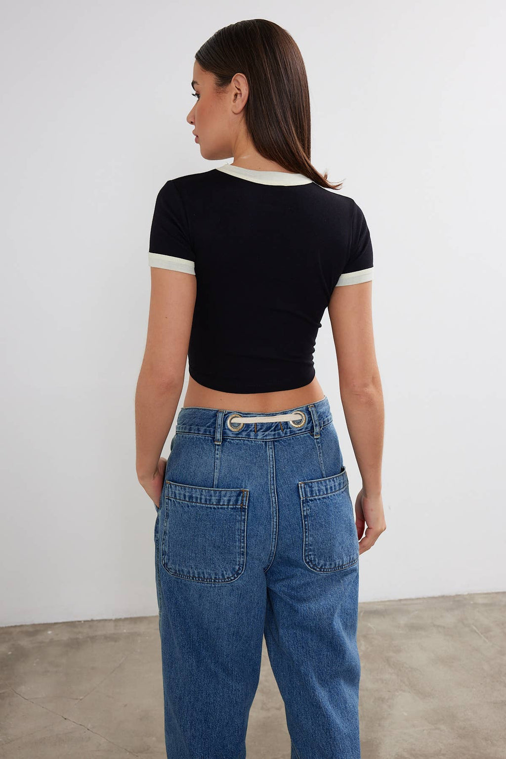Women's New York Printed Cropped T-Shirt