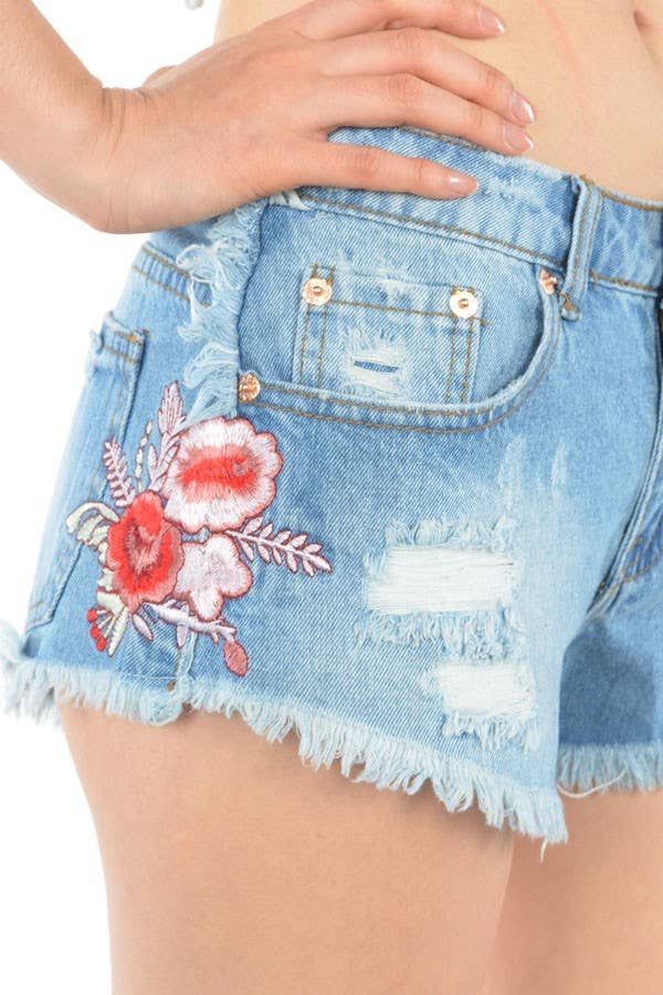 Embroidered  Shorts