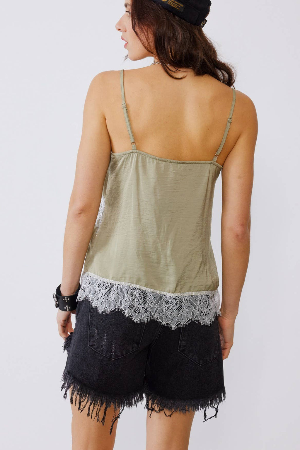 Satin and Lace Tank