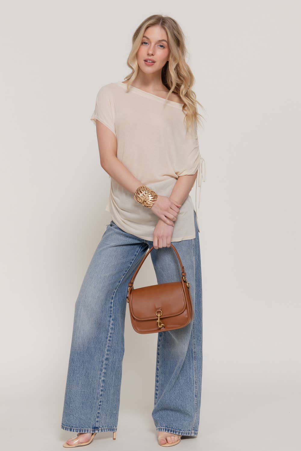 Off the Shoulder Knit Top