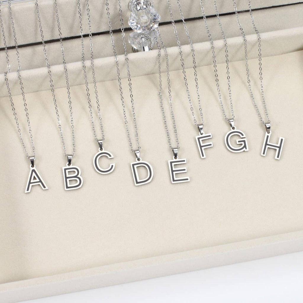 Stainless Initial Necklace