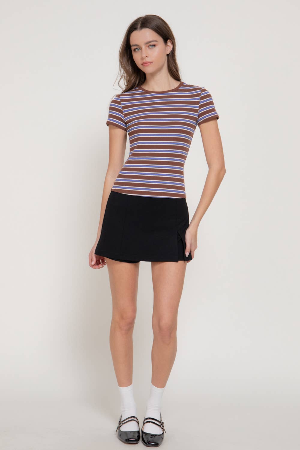 Short Sleeve Multi-Striped