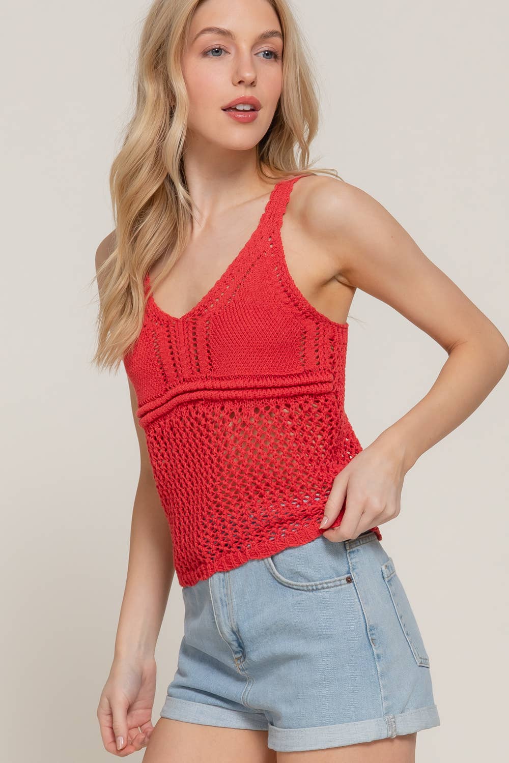 Sleeveless Crochet Top