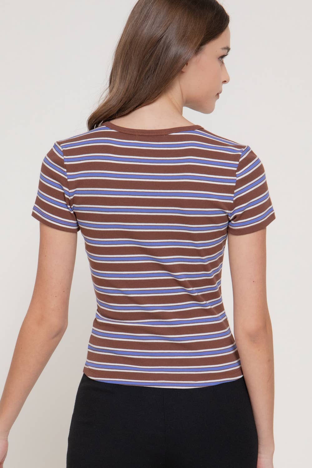 Short Sleeve Multi-Striped