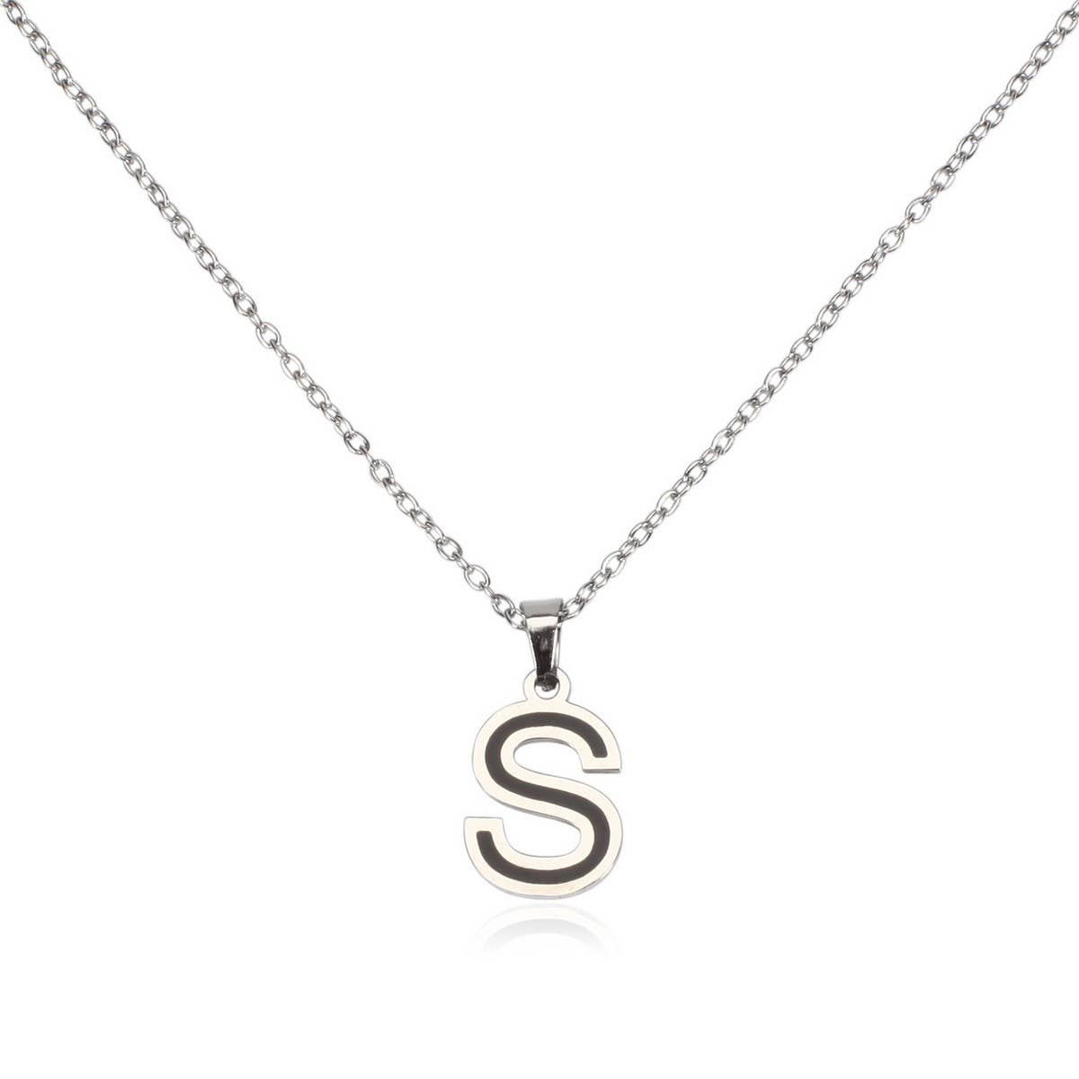 Stainless Initial Necklace