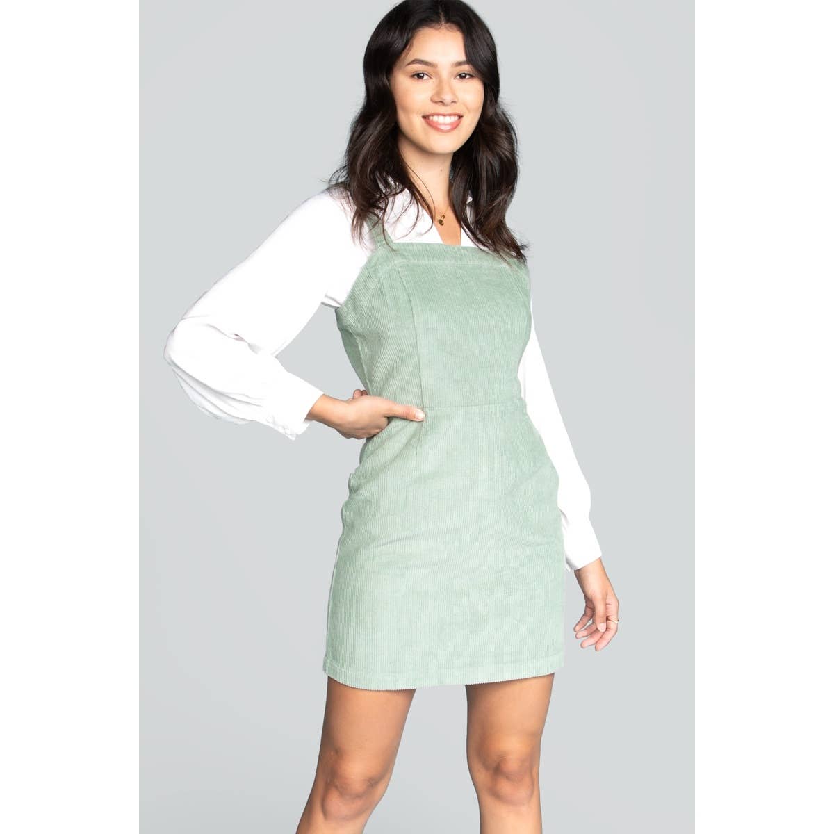 Corduroy Dress Dusty Mint / L Corduroy Dress Dusty Mint / L