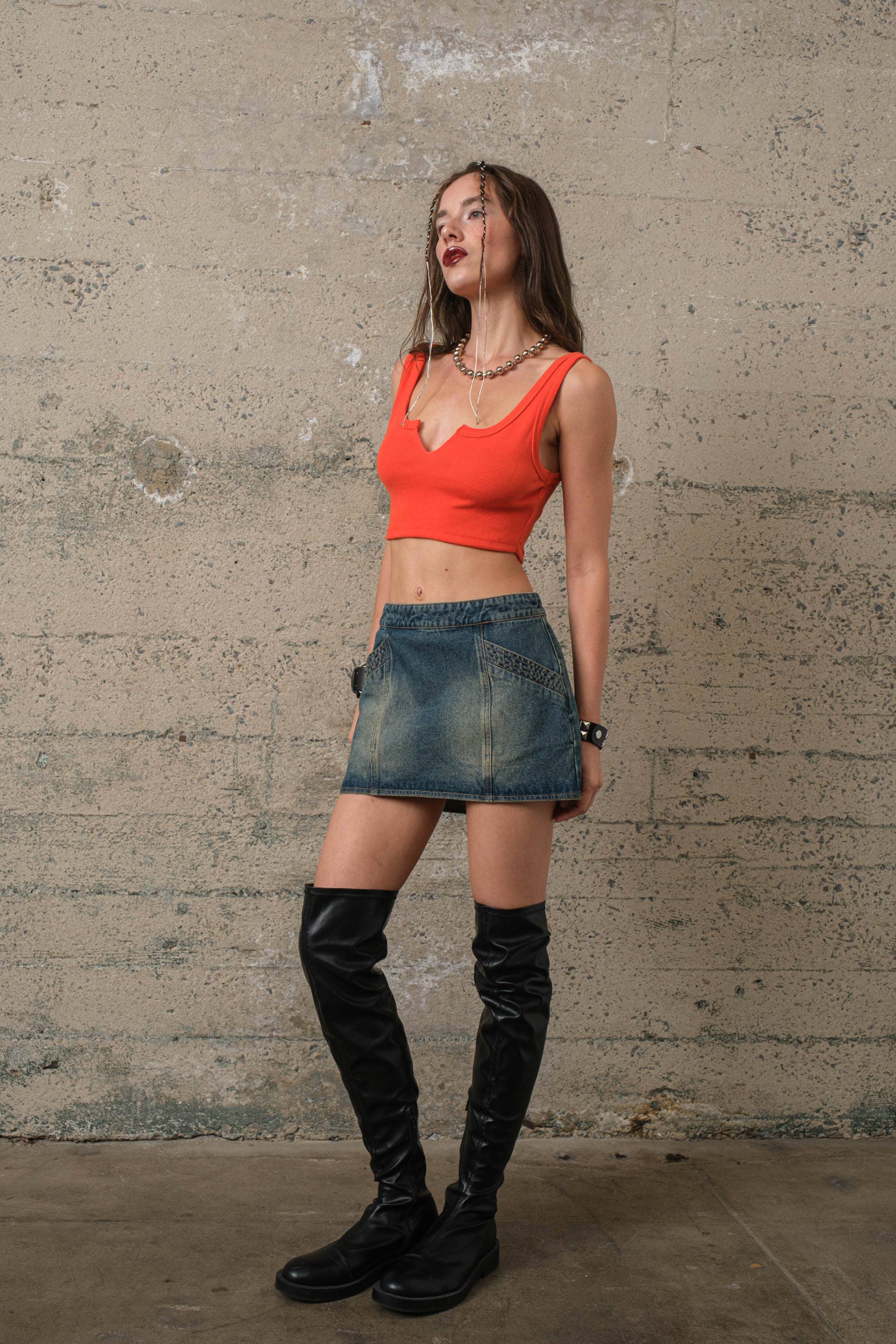 Denim Mini Skirt