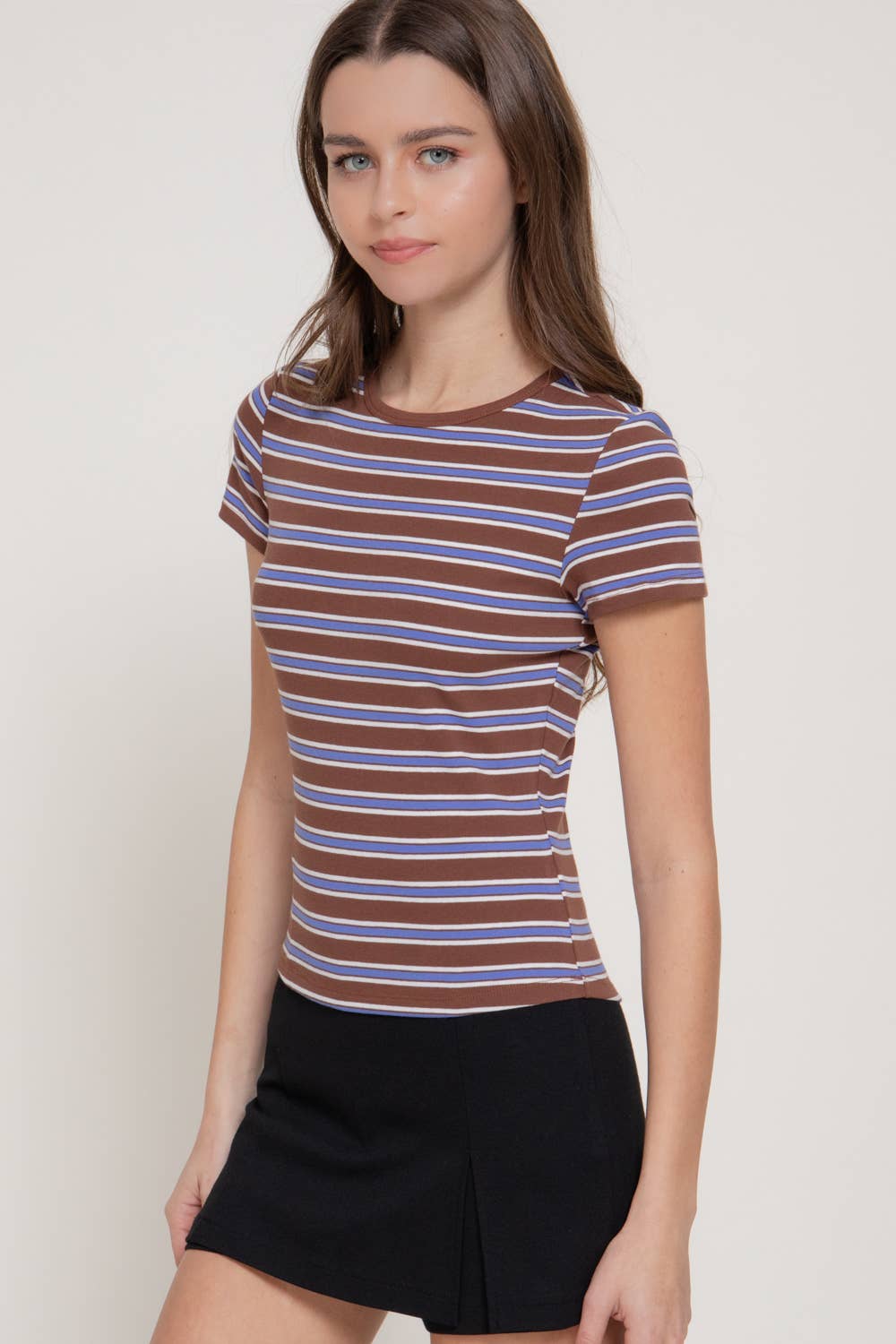 Short Sleeve Multi-Striped