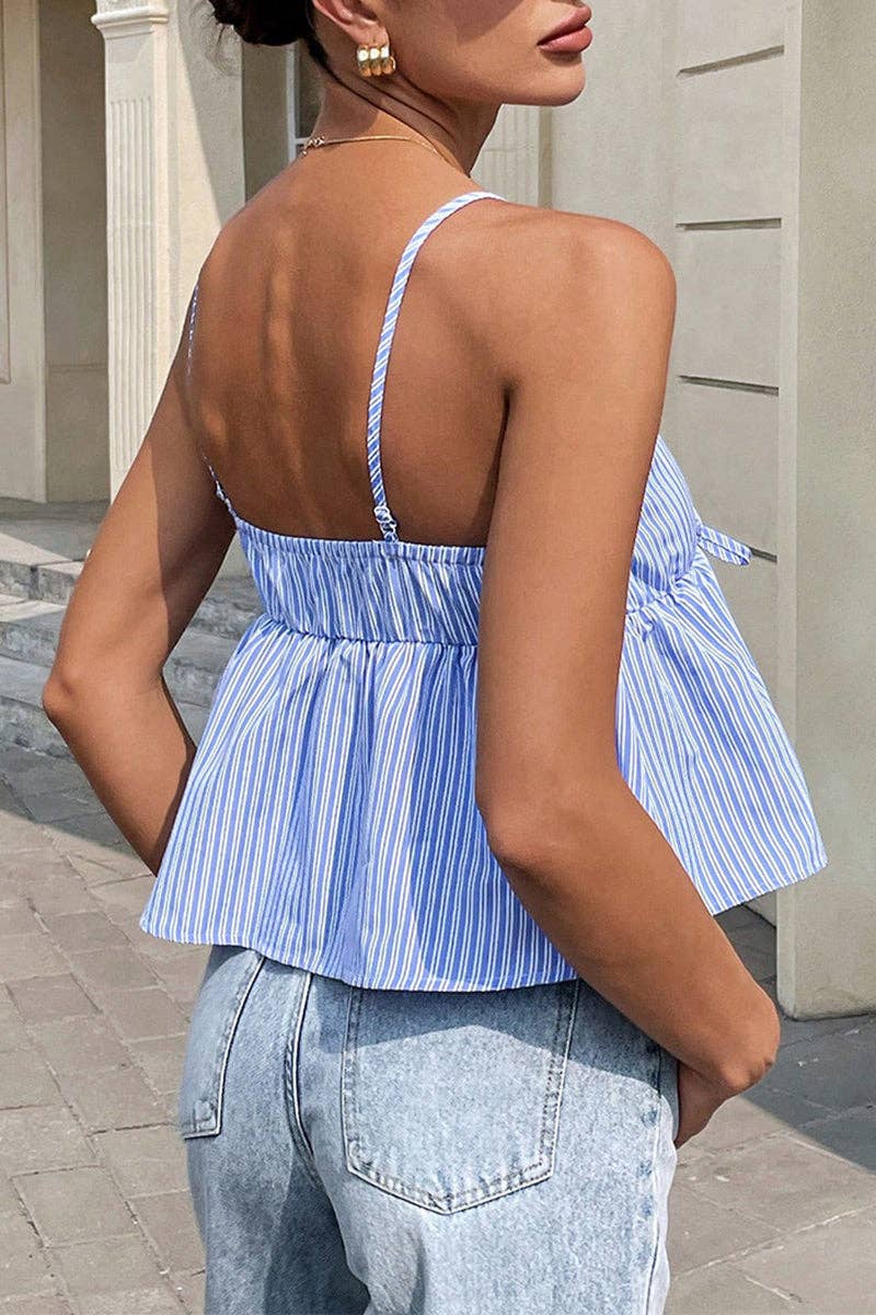 Tie Front Babydoll Tank