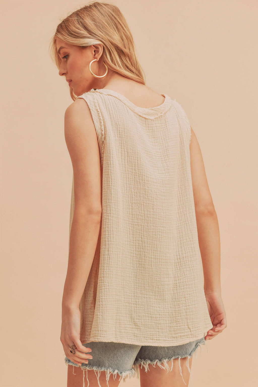 Cotton Gauze Tank Top