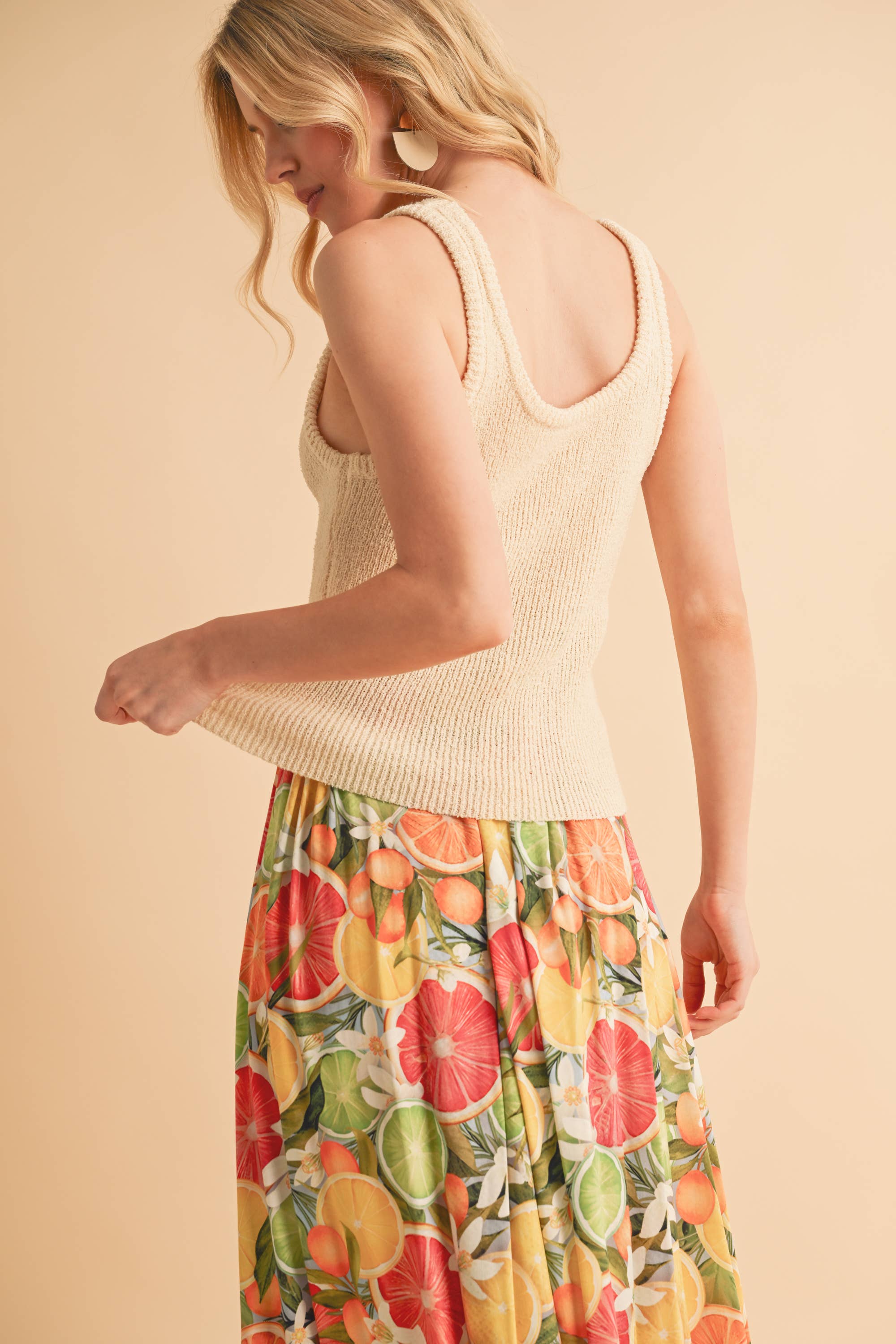 Open Knit Tank Top