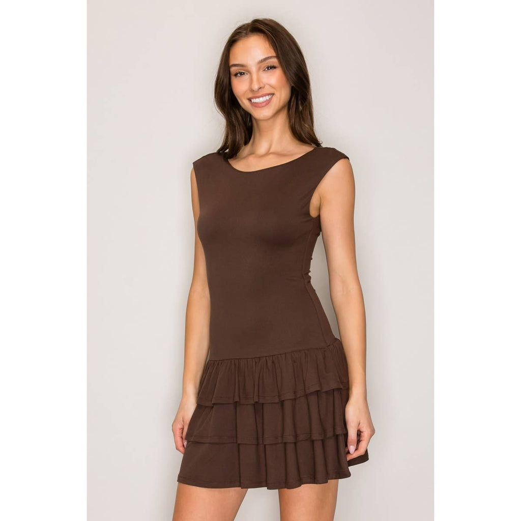 Open-Back Mini Dress