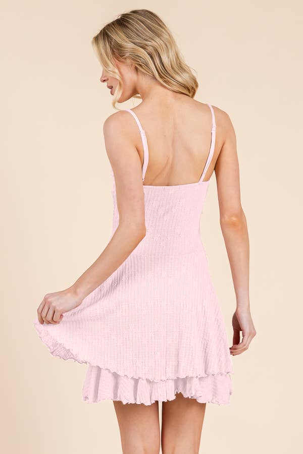 Layered Lace Mini Dress