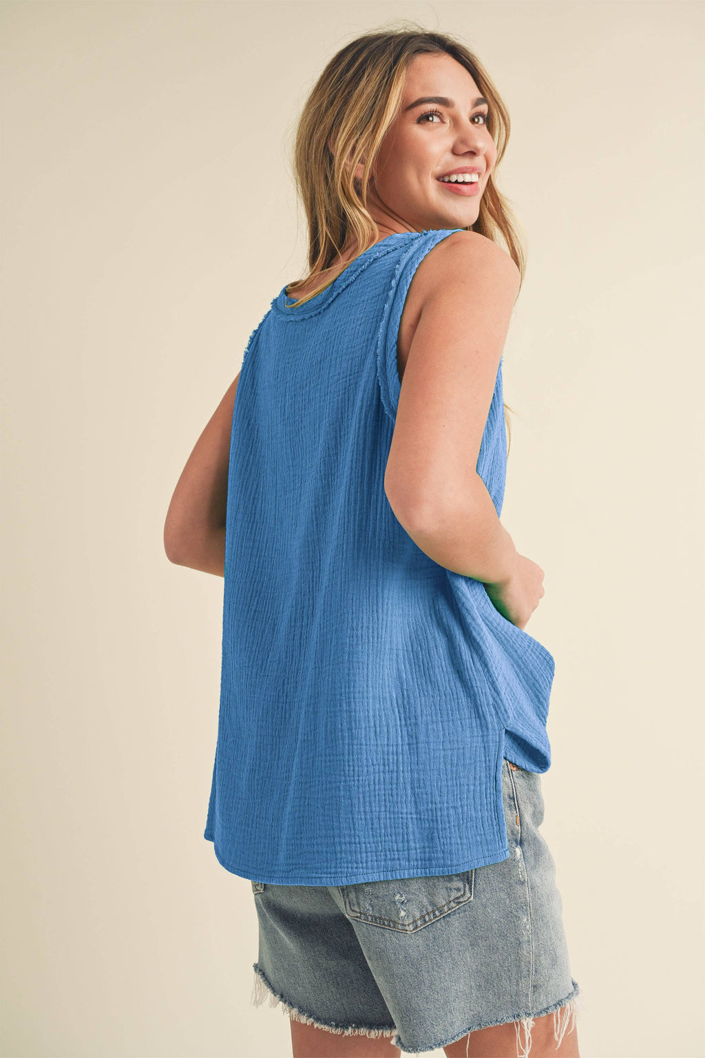 Cotton Gauze Tank Top