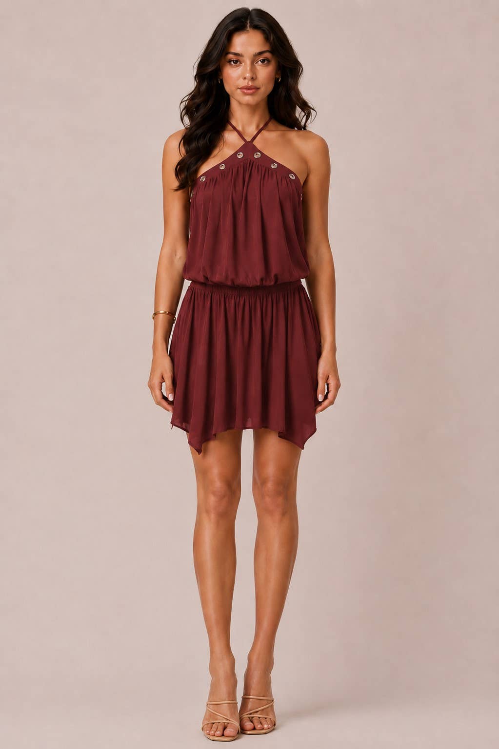 y2k Handkerchief Hem Dress
