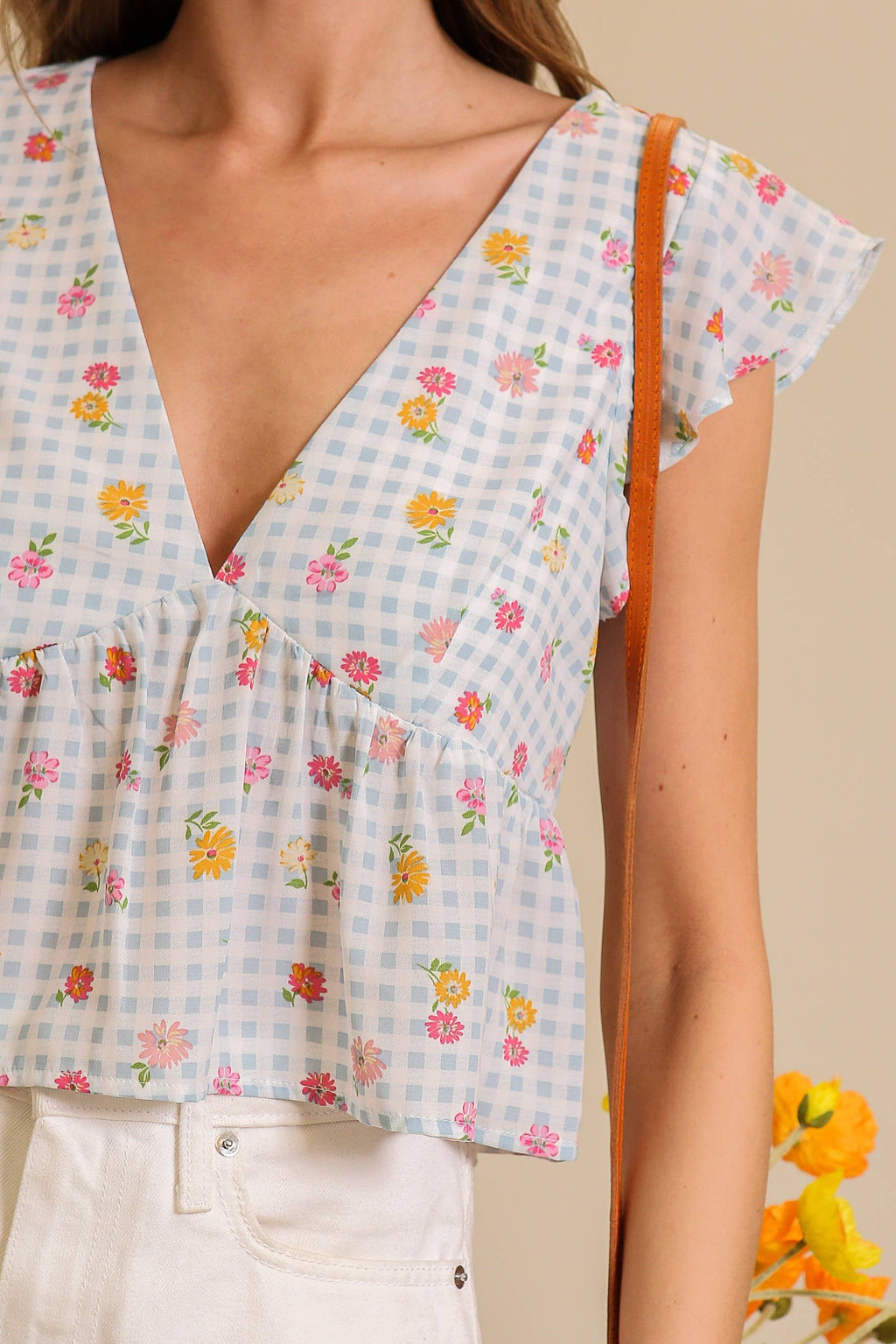 Printed Babydoll Top